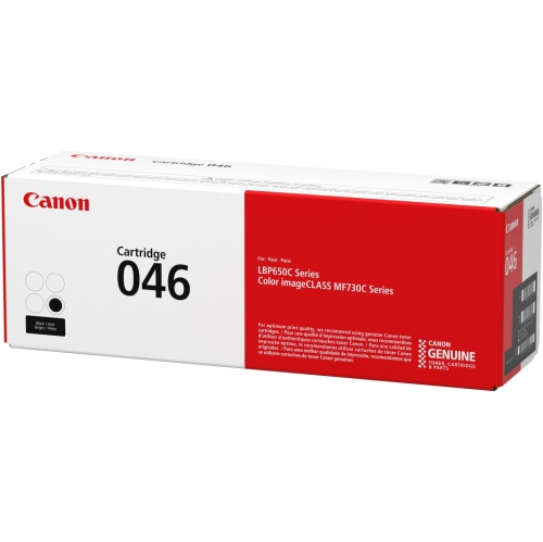 Canon Genuine Toner, Cartridge 046 Black, 1 Pack Color imageCLASS MF735Cdw, MF733Cdw, MF731Cdw, LBP654Cdw Laser Printers