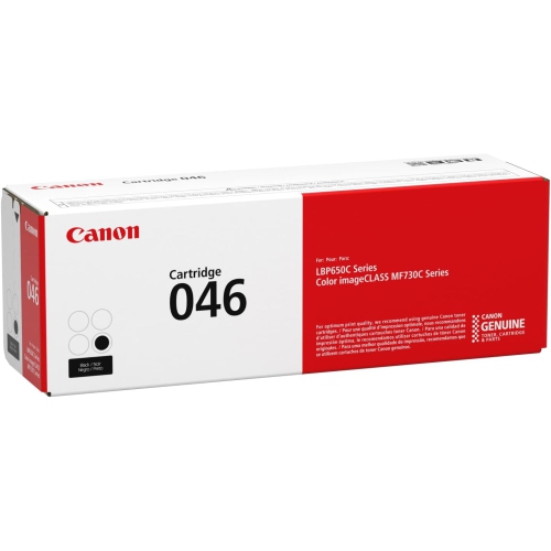 Canon Genuine Toner, Cartridge 046 Black, 1 Pack Color imageCLASS MF735Cdw, MF733Cdw, MF731Cdw, LBP654Cdw Laser Printers
