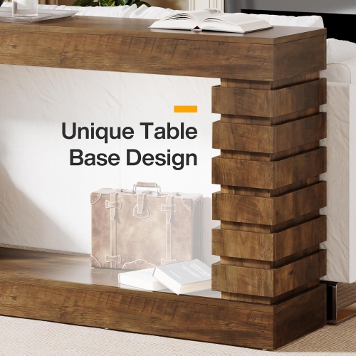 Tribesigns 70.8-Inch Long Console Table, Wood Entryway Table with Storage, Narrow Sofa Table Couch Table