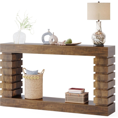 Tribesigns 70.8-Inch Long Console Table, Wood Entryway Table with Storage, Narrow Sofa Table Couch Table