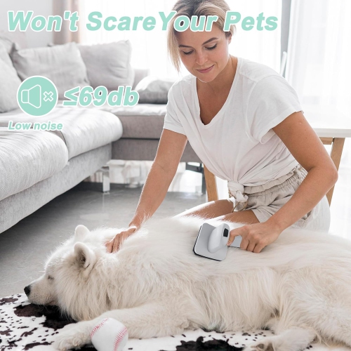 Trousse d'aspirateur de toilettage pour chiens, outils de toilette 7 en 1 avec tondeuse professionnelle pour animaux de compagnie