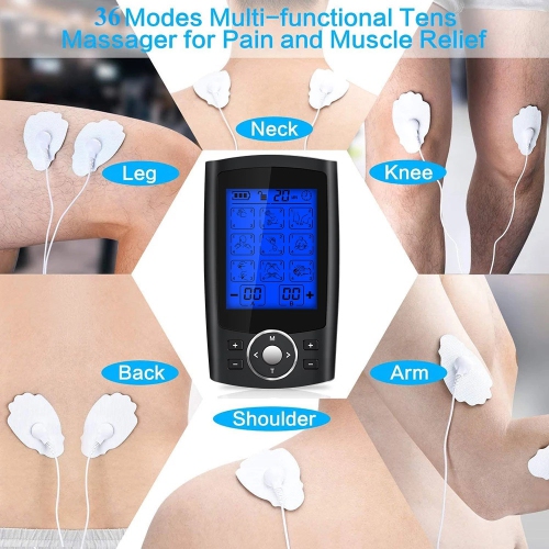 36 modes TENS Unité Stimulateur musculaire Appareil de massage Pulse Therapy Soulagement de la douleur