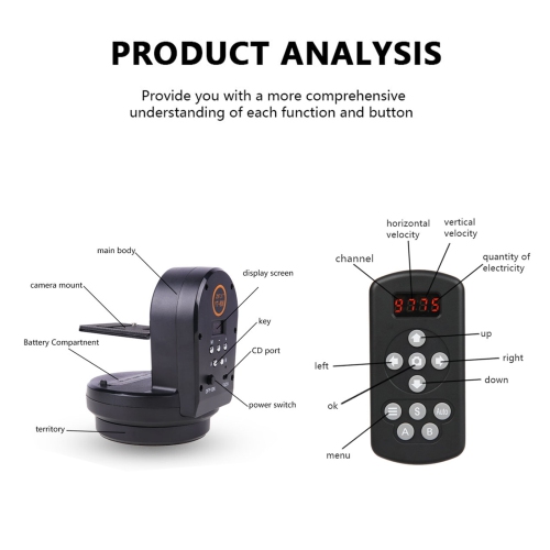 YT-800 Camera Electric Cloud Platform 360 Stabilisateur d'imagerie thermique par rotation