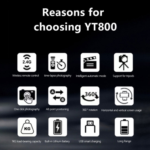 YT-800 Camera Electric Cloud Platform 360 Stabilisateur d'imagerie thermique par rotation