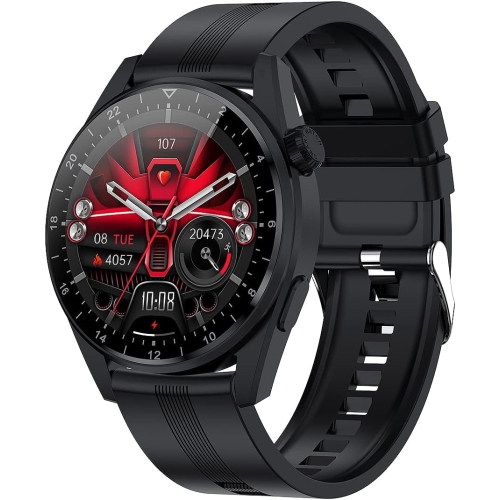 YONWAY  Smart Watch Fitness Tracker With Heart Rate Blood Pressure Sleep Monitor Pedometer Bluetooth Call Ip68 Waterproof Activity Tracker (Black)