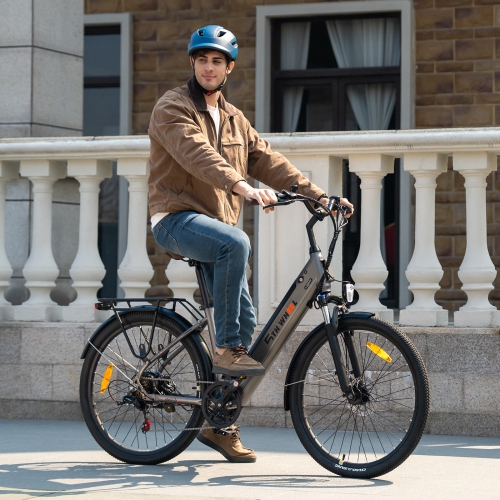 5TH WHEEL Electric Bike for Adult with 350W Motor, 26" EBike with 36V 10.4Ah Removable Battery Ebike, Electric Bicycle with 7 Speed, UL2849