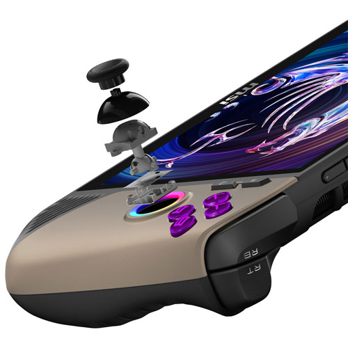 Console de jeu à écran tactile de 8 po Claw AI + A2VM de MSI - Sable (Core Ultra 7-258V d'Intel/RAM 32 Go/SSD 1 To/Windows 11)