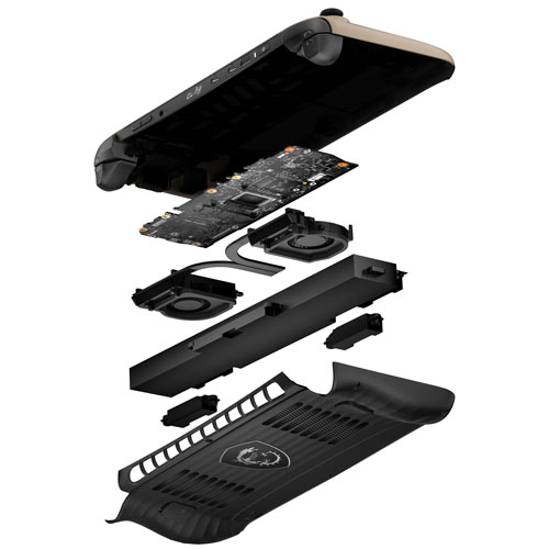 MSI Claw AI+ A2VM 8" Touchscreen Gaming Console Bundle - Sandstorm (Intel Core Ultra 7-258V/32GB RAM/1TB SSD)