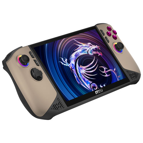 MSI Claw AI+ A2VM 8" Touchscreen Gaming Console Bundle - Sandstorm (Intel Core Ultra 7-258V/32GB RAM/1TB SSD)