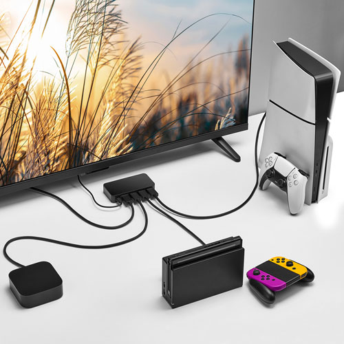 Commutateur HDMI 4K à 3 ports d'Insignia - Noir - Exclusivité Best Buy