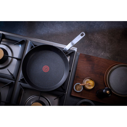 T-Fal StoneShield 10-Piece Aluminum Cookware Set - Black