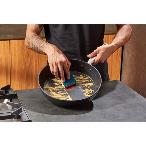 T-Fal StoneShield 10-Piece Aluminum Cookware Set - Black