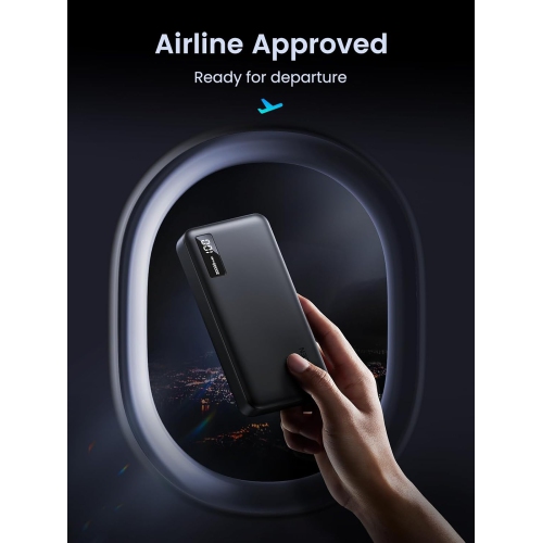 UGREEN 20000mAh Power Bank with 3 Ports, 22.5W Portable USB-C Charger, PD 3.0 Fast Charging for iPhone, Galaxy, Pixel, iPad