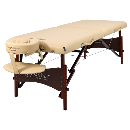 Master Massage – Ensemble avec table de massage portative Paradise Pro de 28 po, crème