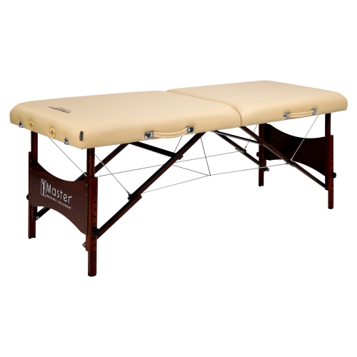 Master Massage – Ensemble avec table de massage portative Paradise Pro de 28 po, crème