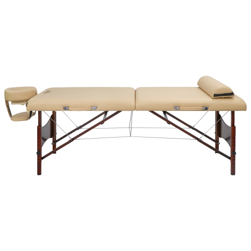 Master Massage – Ensemble avec table de massage portative Paradise Pro de 28 po, crème