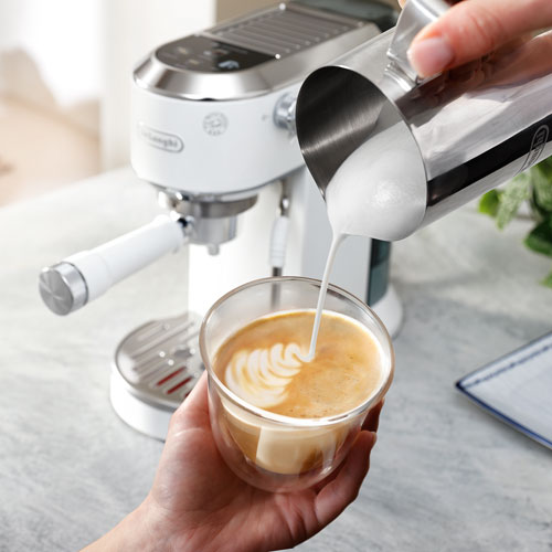 De'Longhi Dedica Duo Manual Espresso Machine - White