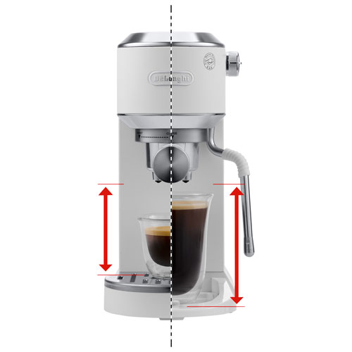 De'Longhi Dedica Duo Manual Espresso Machine - White