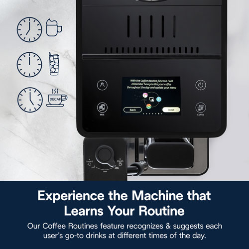 Machine à espresso automatique Rivelia de De'Longhi - Noir