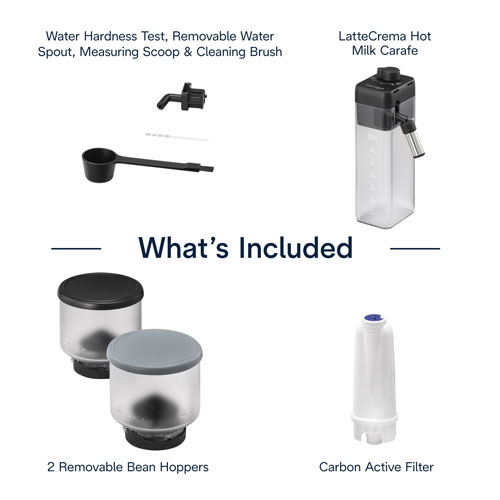 Machine à espresso automatique Rivelia de De'Longhi - Noir