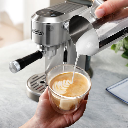 Machine à espresso manuelle Dedica Duo de De'Longhi - Acier inoxydable