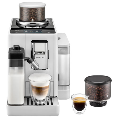 Image 1 of 32.. De'Longhi Rivelia Automatic Espresso Machine - White - Exclusive Retail Partner