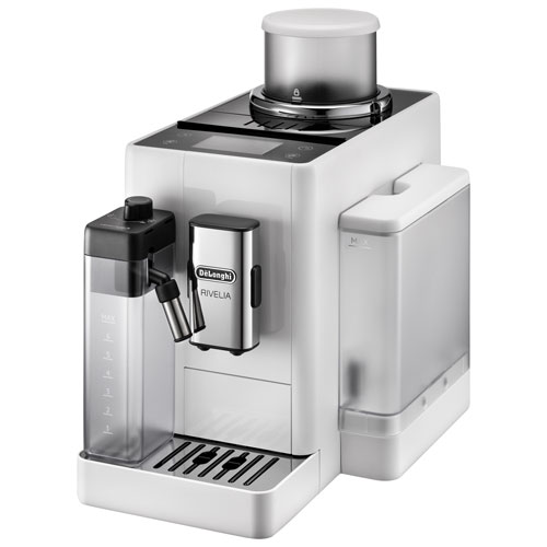 Machine à espresso automatique Rivelia de De'Longhi - Blanc - Partenaire de détail exclusif