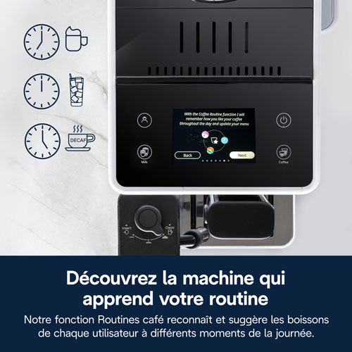 Machine à espresso automatique Rivelia de De'Longhi - Blanc - Partenaire de détail exclusif