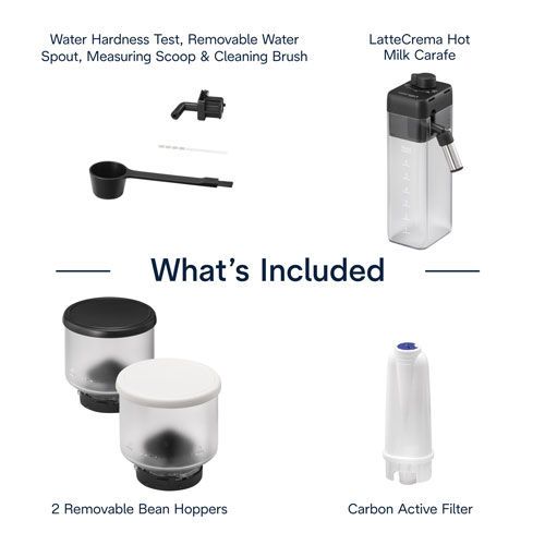 Machine à espresso automatique Rivelia de De'Longhi - Blanc - Partenaire de détail exclusif