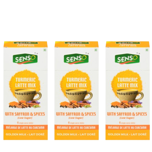 Mélange pour café au lait curcuma Senso - Paquet de 3