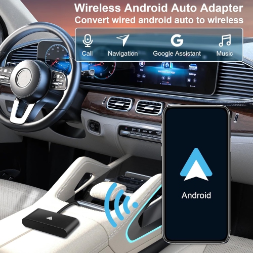 Wireless Android Auto Dongle, original car wired to wireless car Carplay, suitable for Android car radio automatic connection