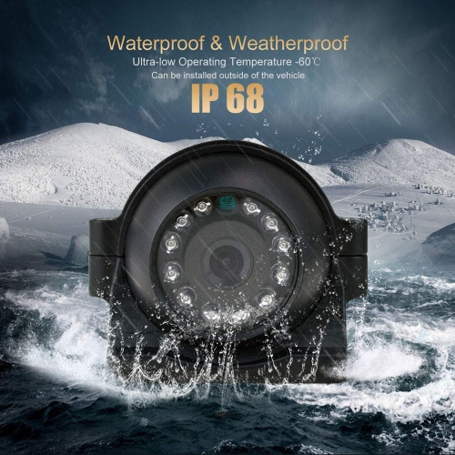 Side mounted explosion-proof high-definition side view camera AHD waterproof and shock-resistant reversing monitoring blind spot 24v truck camera