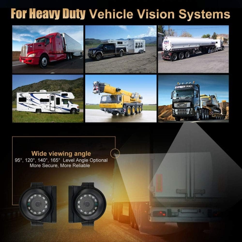 Side mounted explosion-proof high-definition side view camera AHD waterproof and shock-resistant reversing monitoring blind spot 24v truck camera