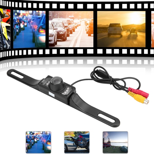 HD LED rear view reverse parking camera License plate frame reverse camera Infrared night vision HD camera