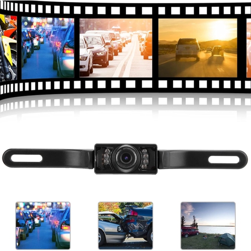 HD LED rear view reverse parking camera License plate frame reverse camera Infrared night vision HD camera