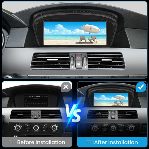 Car Radio Stereo Android System for BMW 3 5 Series E60 E61 E62 E63 E90 E91 8.8 Inch Screen Upgrade with Carplay Android Auto2006-2012CIC System