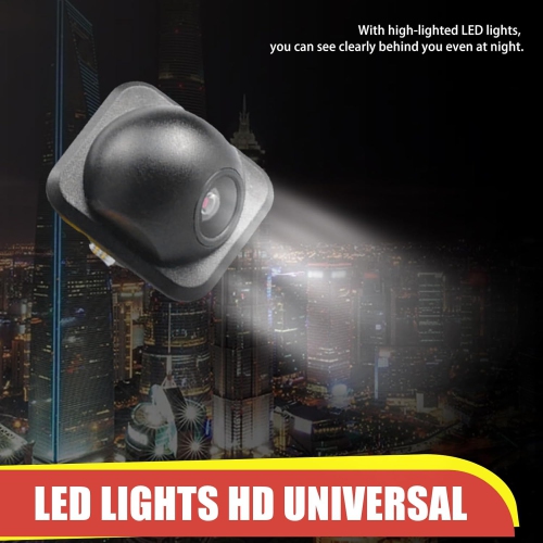 1 PC Car Reversing Camera, 12V Small Straw Hat Anti-Seismic High-Definition Night Vision Camera with Cable, Decorative Modification Accessories,