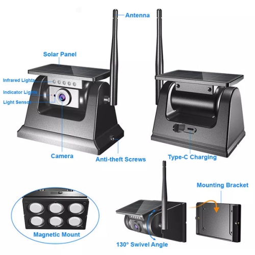 Smart car driving navigation system Portable car navigation system for trucks High-definition reversing image recorder Camera