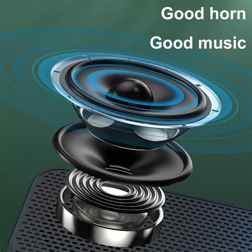 Smart speaker Small speaker Bluetooth wireless high-quality TF card playback(black)