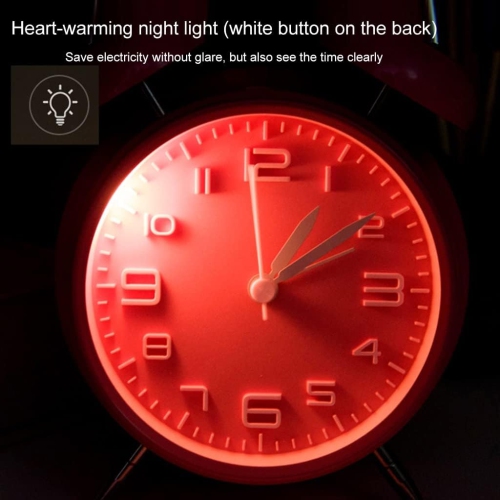 4-inch double bell alarm clock bedside children's clock metal creative table clock home decoration