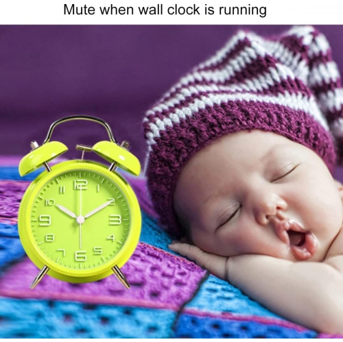 4-inch double bell alarm clock bedside children's clock metal creative table clock home decoration