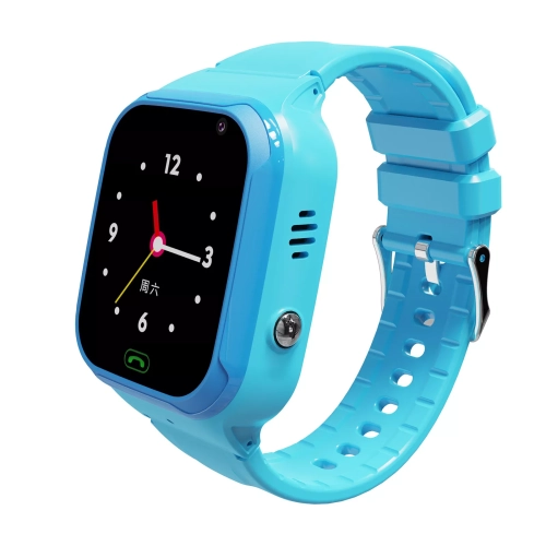 GREEN SCENIC  Waterproof Kids Smart Watch Baby 4G Card Clock Call Location Tracker Watch Sos Anti-Lost Smart Watch (Blue)