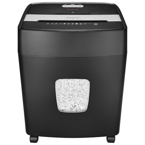 Remis à neuf - Déchiqueteuse micro-coupe 10 feuilles d'Insignia (NS-S10MCBK2-C)