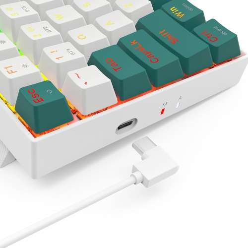 Redragon - K678 Pro - Gaming Keyboard Wireless RGB Mechanical Keyboard - BT/2.4Ghz/Wired 3-Mode 84 Keys Compact Gaming Keyboard w/Hot-Swap Socket