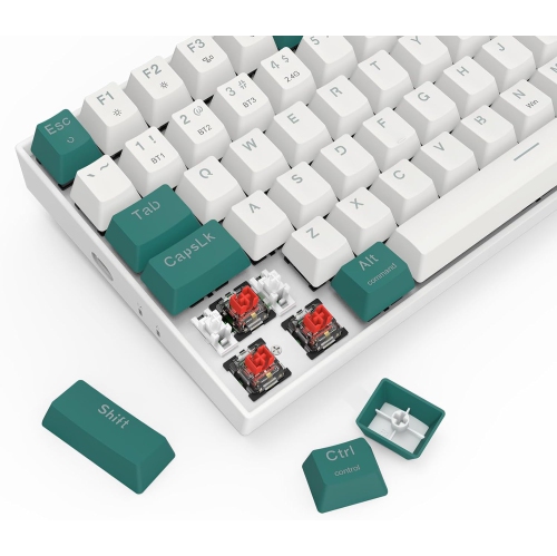 Redragon - K678 Pro - Gaming Keyboard Wireless RGB Mechanical Keyboard - BT/2.4Ghz/Wired 3-Mode 84 Keys Compact Gaming Keyboard w/Hot-Swap Socket