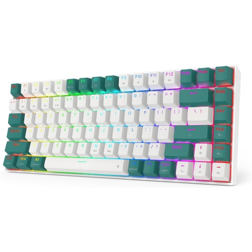 Redragon - K678 Pro - Gaming Keyboard Wireless RGB Mechanical Keyboard - BT/2.4Ghz/Wired 3-Mode 84 Keys Compact Gaming Keyboard w/Hot-Swap Socket