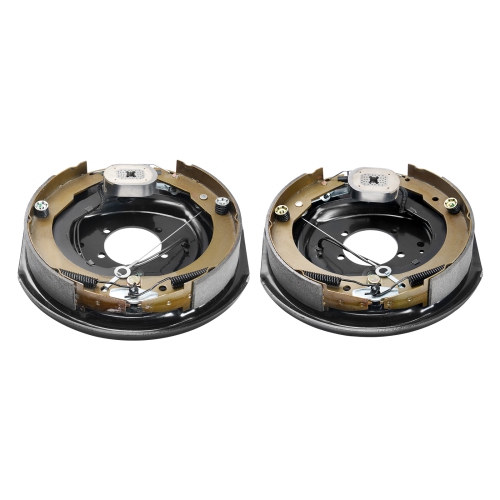 VEVOR 12" x 2" Electric Trailer Brake Assembly, 1 Pair Self-Adjusting Electric Brakes Kit for 7000 lbs Axle, 5-Hole Mounting, for Braking System Part