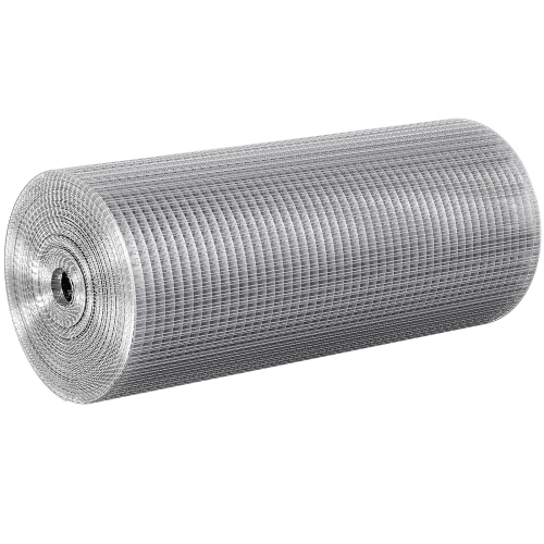 VEVOR 1/2 inch 24in x 100 ft Hardware Cloth, 19 Gauge, Hot Dipped Galvanized Wire Mesh Roll, Chicken Wire Fencing, Wire Mesh for Rabbit Cages,