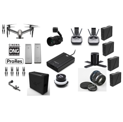 Ensemble Inspire 2 Premium de DJI avec Zenmuse X5S CinemaDNG Apple ProRes Licences + Extras - Remis à neuf Très bon état