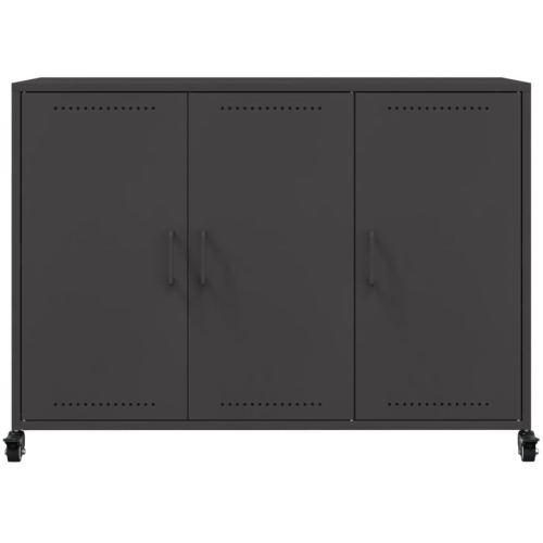 vidaXL Sideboard Black 100.5x39x72 cm Steel